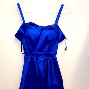 Blue high/low formal dress